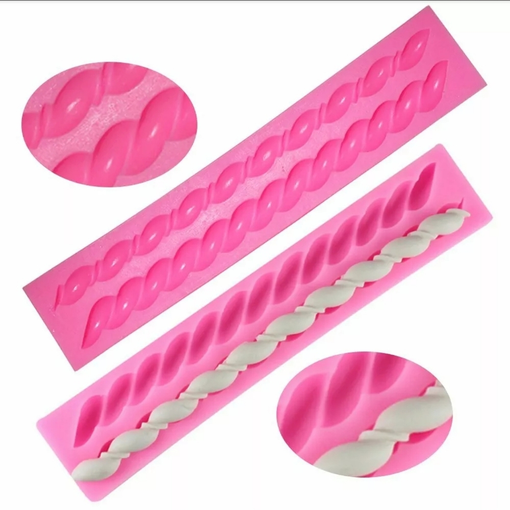 SILICONE MOLDS 1 Rope/Twist, 2 Different Styles
